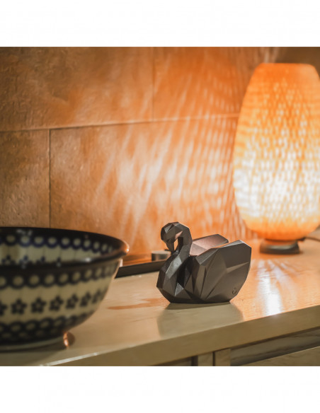 Świecznik Swan Low-Poly Silver Poli