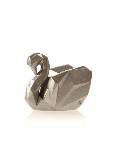 Świecznik Swan Low-Poly Brass Poli