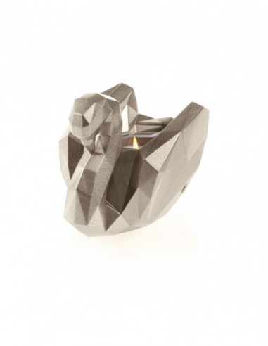 Świecznik Swan Low-Poly Brass Poli