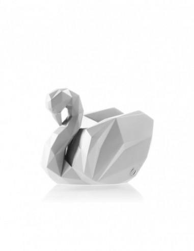 Świecznik Swan Low-Poly White Poli