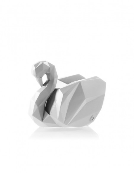 Świecznik Swan Low-Poly White Poli