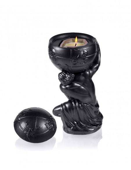 Świecznik Atlas Black Metallic Poli