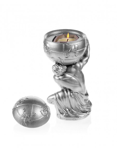 Świecznik Atlas Silver Poli