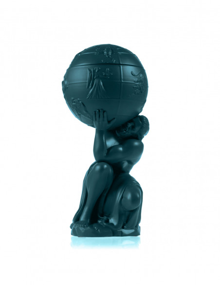 Świecznik Atlas Dark Turquoise Poli