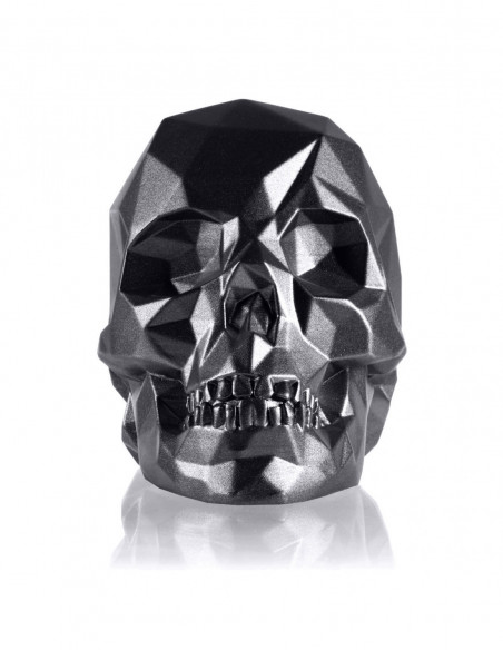 Podpórka do książek Skull Low-Poly Black Metallic Poli