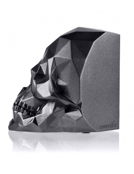 Podpórka do książek Skull Low-Poly Black Metallic Poli