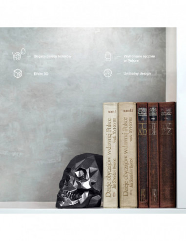 Podpórka do książek Skull Low-Poly...