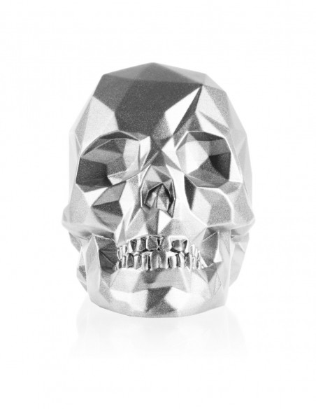 Podpórka do książek Skull Low-Poly Silver Poli