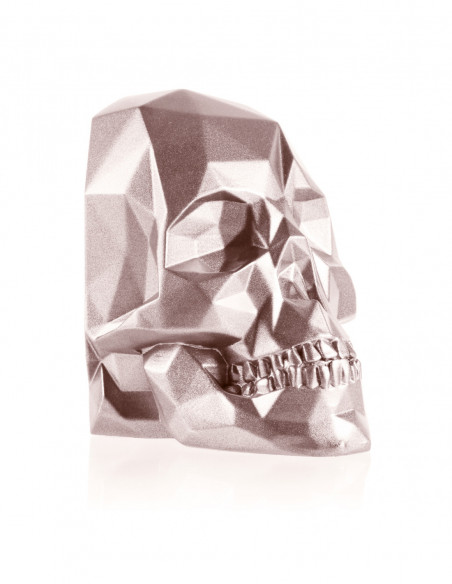 Podpórka do książek Skull Low-Poly Rose Gold Poli