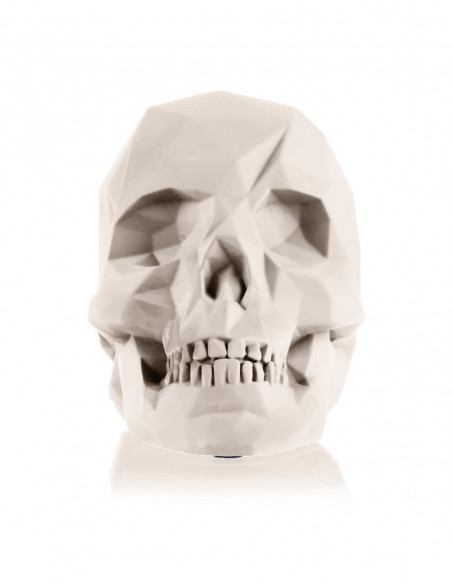 Podpórka do książek Skull Low-Poly Light Beige Poli