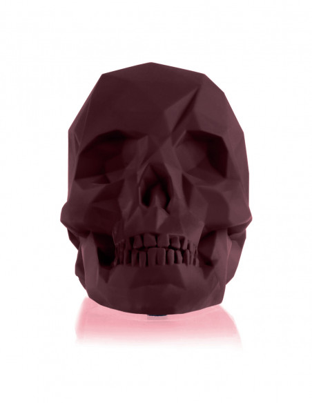 Podpórka do książek Skull Low-Poly Maroon Poli