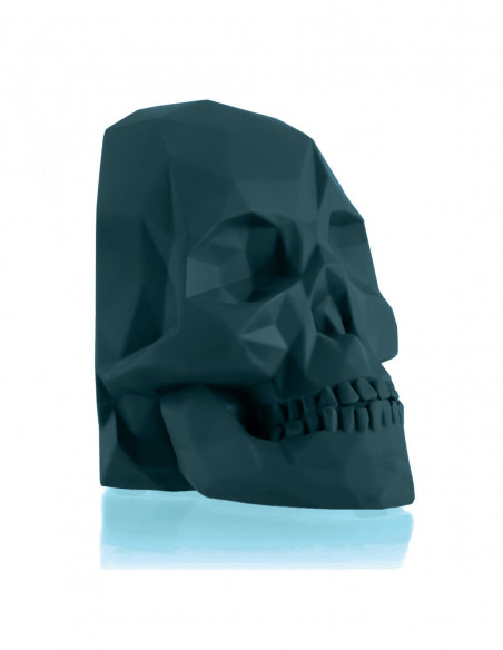 Podpórka do książek Skull Low-Poly Dark Turquoise Poli
