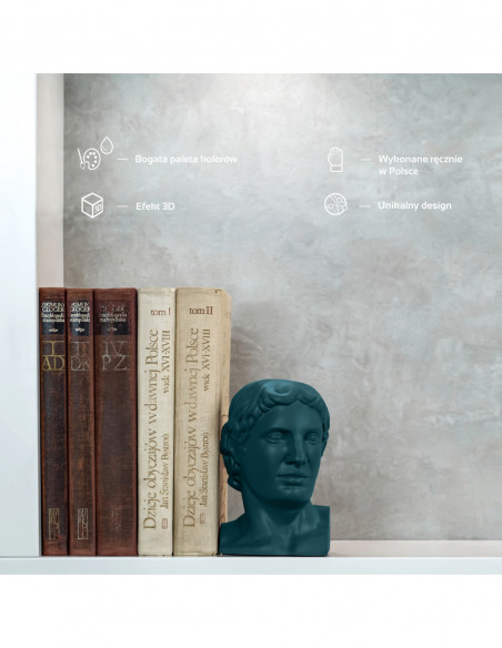 Podpórka do książek Hermes Dark Turquoise Poli