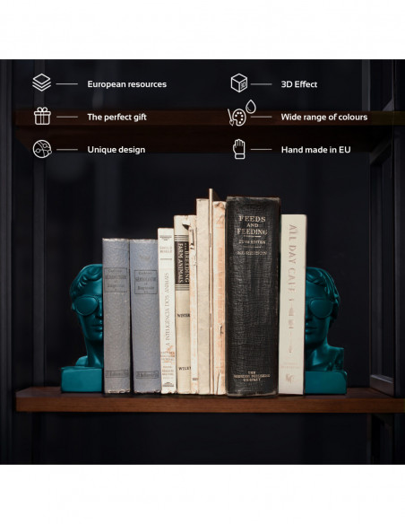 Podpórka do książek Ha Ha Hermes Dark Turquoise Poli