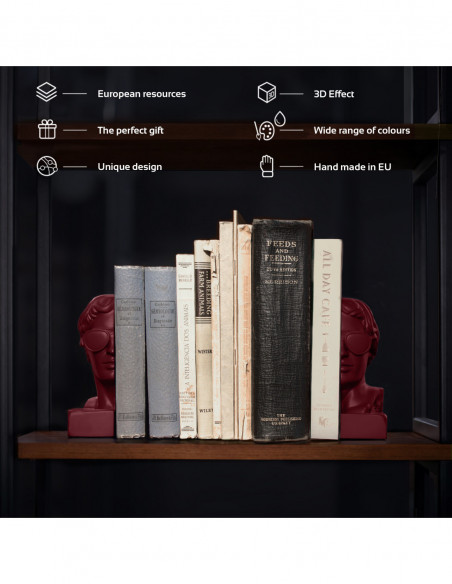 Podpórka do książek Ha Ha Hermes Maroon Poli