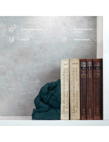 Podpórka do książek Sisyphus  Dark Turquoise Poli