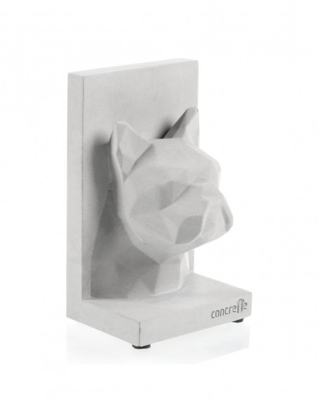 Podpórka do książek Bulldog Low-Poly Unpainted