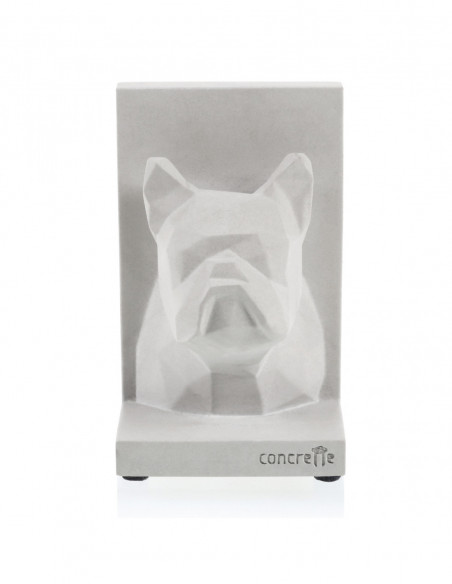 Podpórka do książek Bulldog Low-Poly Unpainted