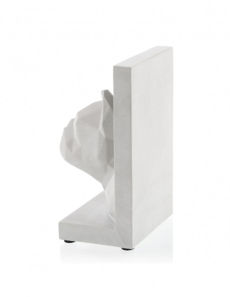 Podpórka do książek Bulldog Low-Poly Unpainted