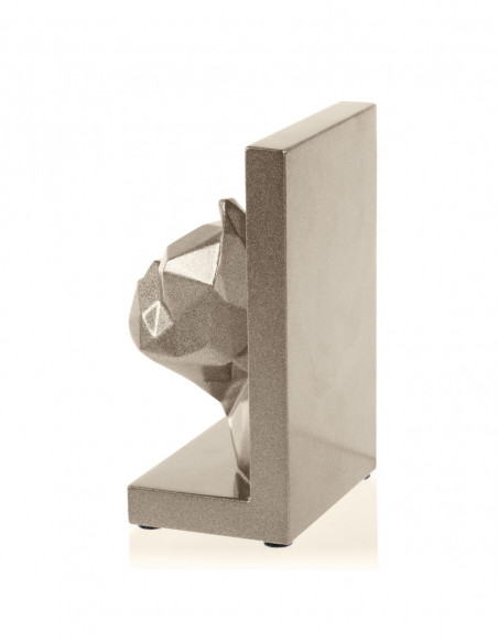 Podpórka do książek Bulldog Low-Poly Brass Poli