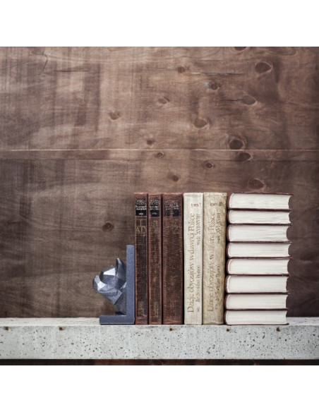 Podpórka do książek Bulldog Low-Poly Brass Poli