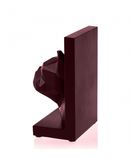 Podpórka do książek Bulldog Low-Poly Maroon Poli