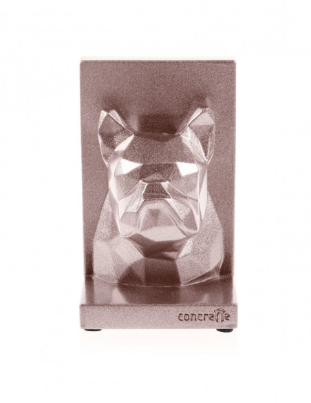 Podpórka do książek Bulldog Low-Poly Rose Gold Poli