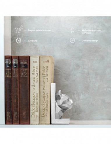 Podpórka do książek Bulldog Low-Poly...