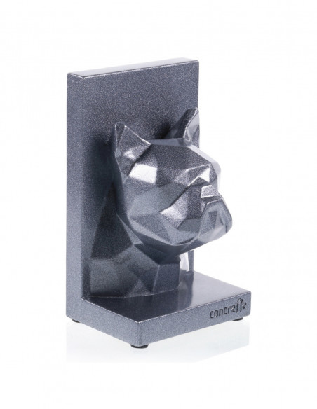 Podpórka do książek Bulldog Low-Poly Steel Poli