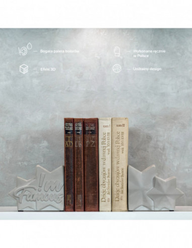 Podpórka do książek I'm Famous Unpainted