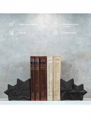 Podpórka do książek I'm Famous Black...