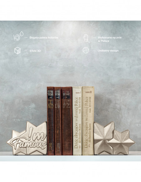 Podpórka do książek I'm Famous Brass Poli