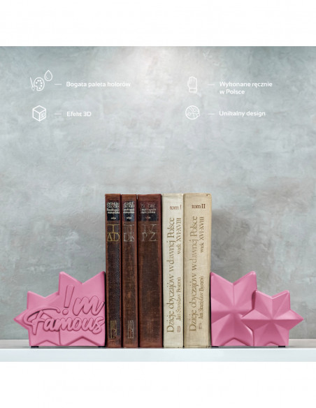 Podpórka do książek I'm Famous Candy Pink Poli