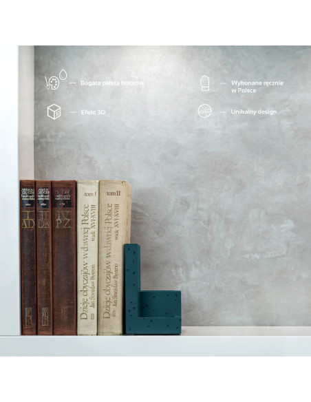 Podpórka do książek Loft Dark Turquoise Poli