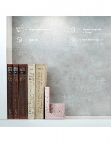 Podpórka do książek Loft Rose Gold Poli