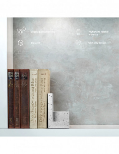 Podpórka do książek Loft Silver Poli