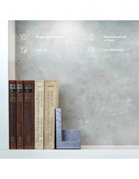 Podpórka do książek Loft Steel Poli