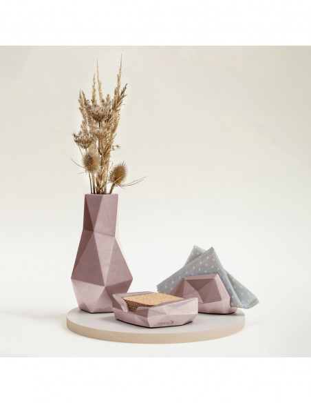 Wazon Low-Poly Rose Gold Poli