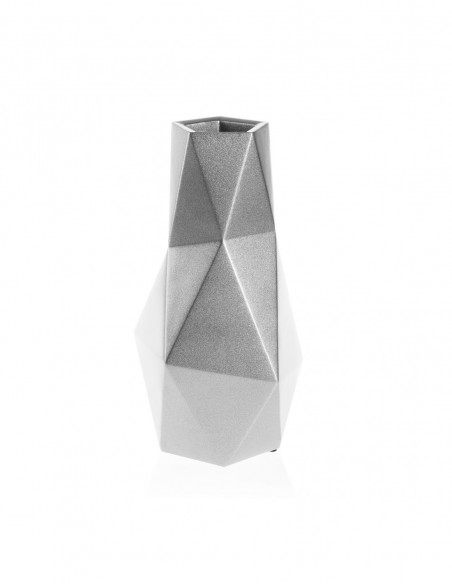 Wazon Low-Poly Silver Poli