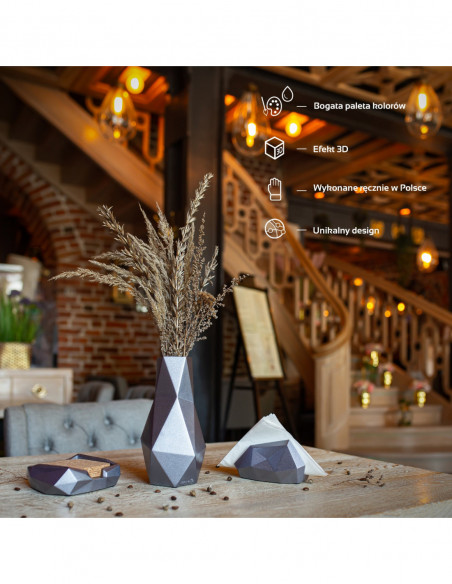 Wazon Low-Poly Steel Poli