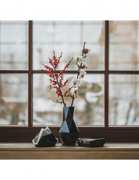 Wazon Low-Poly White Poli