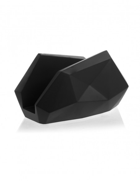 Serwetownik Low-Poly Black Matt Poli