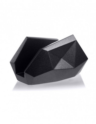 Serwetownik Low-Poly Black Metallic Poli
