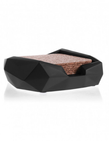 Pojemnik na podkładki Low-Poly Black...