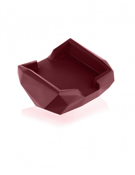 Pojemnik na podkładki Low-Poly Maroon Poli