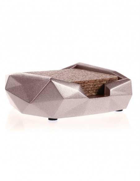 Pojemnik na podkładki Low-Poly Rose Gold Poli