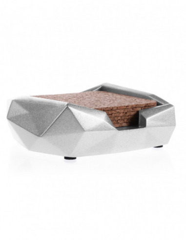 Pojemnik na podkładki Low-Poly Silver...