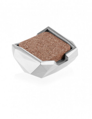 Pojemnik na podkładki Low-Poly Silver...