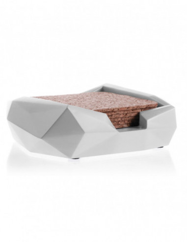 Pojemnik na podkładki Low-Poly White...