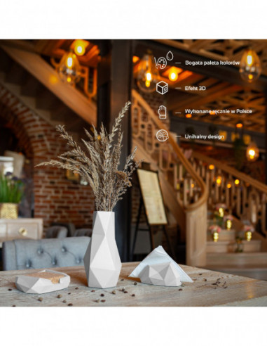 Pojemnik na podkładki Low-Poly White...